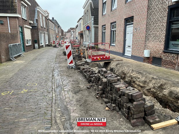 Werkzaamheden Langestraat Genemuiden