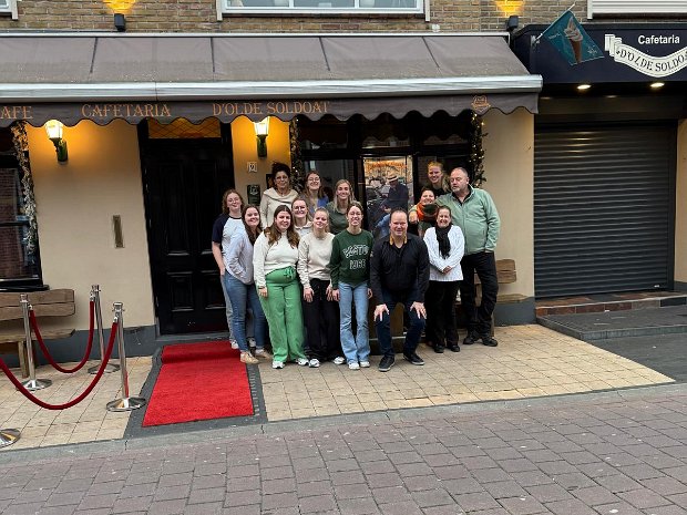 Laatste officiële werkdag van Johan Snel bij Café / Cafetaria d Olde Soldoat