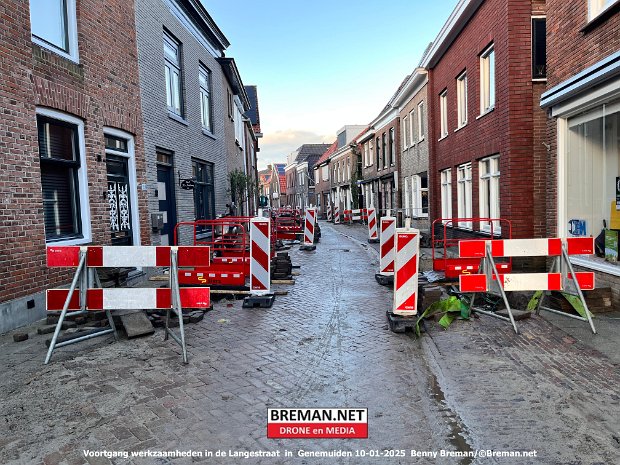 Voortgang werkzaamheden aan de Langestraat