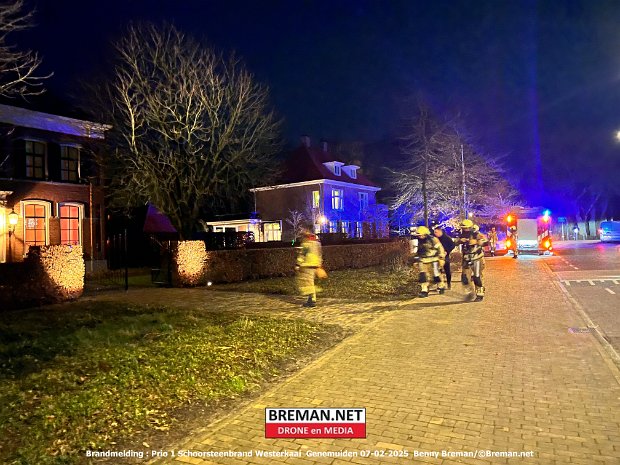 Brandmelding Prio 1 Schoorsteenbrand Westerkaai