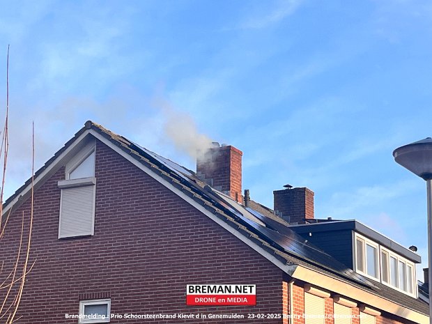 Brandmelding Prio 1 Schoorsteenbrand Kievit Genemuiden