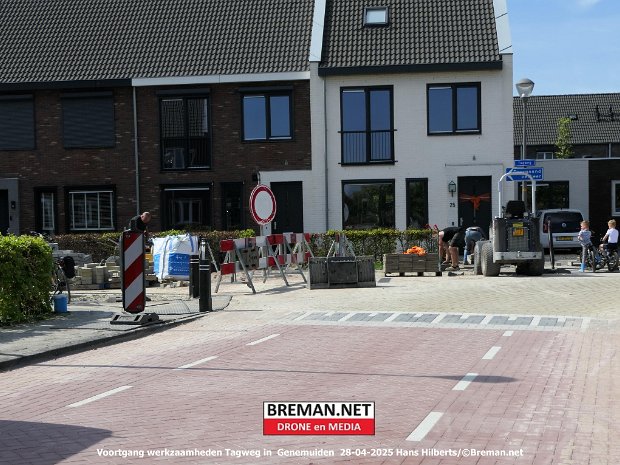 Voortgang werkzaamheden Tagweg in Genemuiden