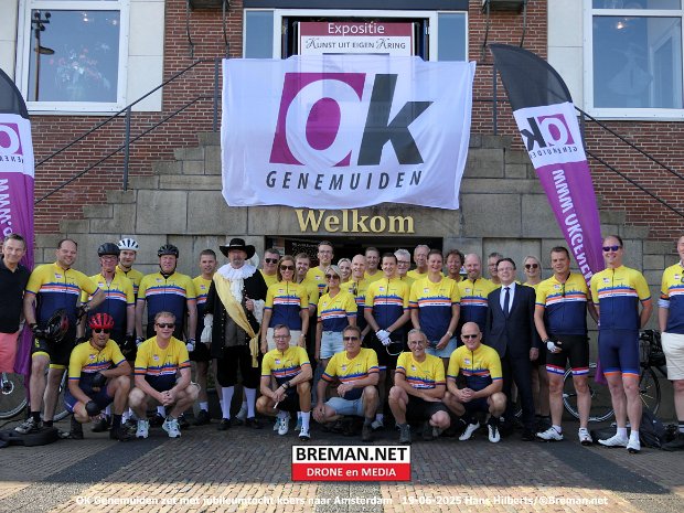 OK Genemuiden zet met jubileumtocht koers naar Amsterdam.