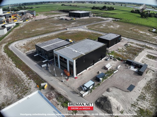 Voortgang en ontwikkeling nieuwe industrie terrein Genemuiden
