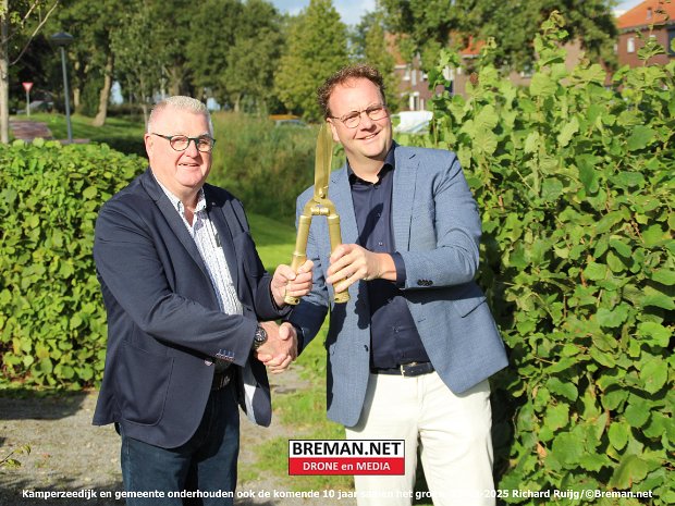 Kamperzeedijk en gemeente onderhouden ook de komende 10 jaar samen het groen
