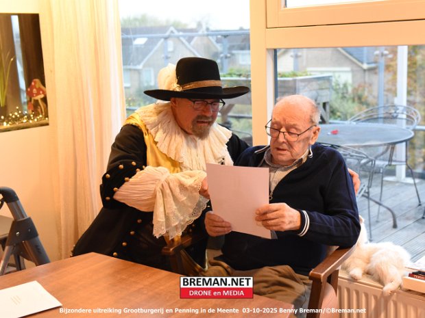 Uitreiking Grootburgerij en Penning in de Meente