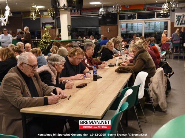 Kerstbingo bij Sportclub Genemuiden