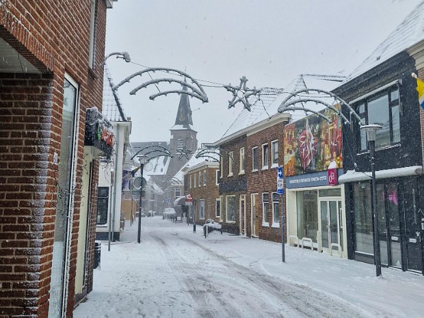 Winterse beelden van Genemuiden