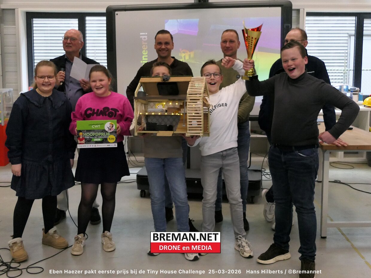 Eben Haezer pakt eerste prijs bij de Tiny House Challenge