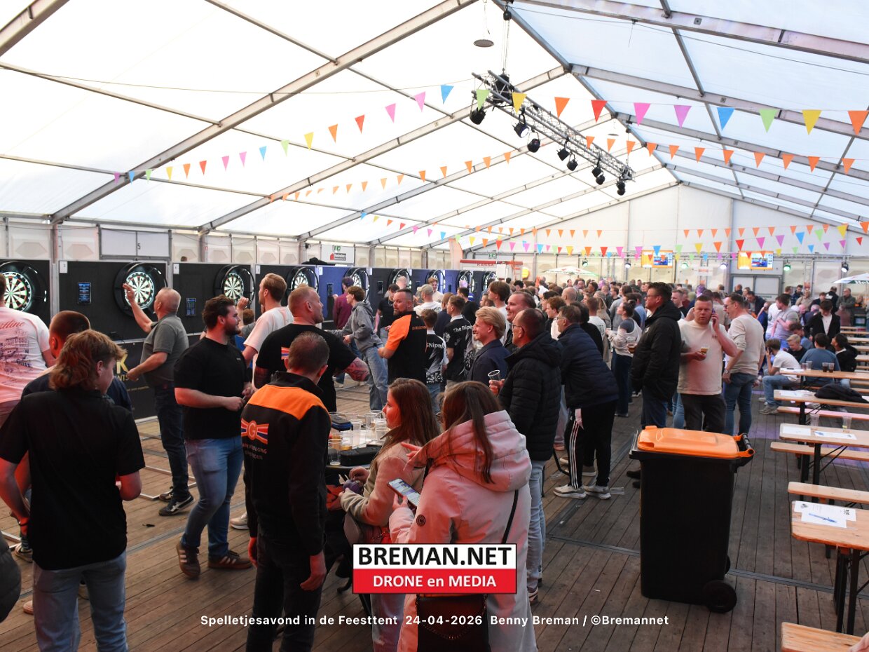 Spelletjesavond in de Feesttent